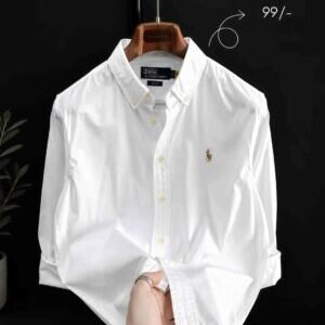 Men’s Premium White Casual Shirt | Stylish Full Sleeve Cotton Shirt for Men | Smart Casual Formal Wear