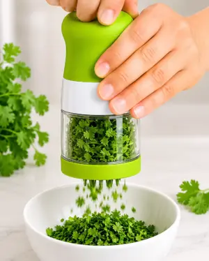 Manual Vegetable & Herb Chopper Cutter