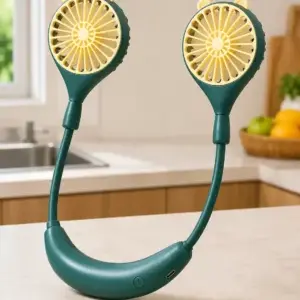 Portable Rechargeable Neck Fan – Hands-Free Cooling Comfort