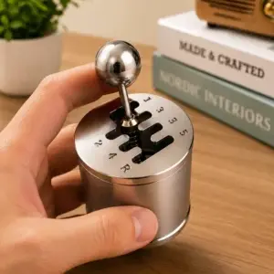 Mini Gear Shift Desk Toy – Metal Manual Shifter Model