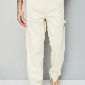 Ivory Ledger – Premium Ecru Utility Jeans
