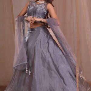 Stonework Tissue Readymade Lehenga